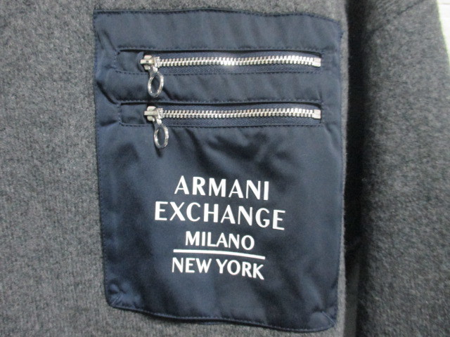 ☆ARMANI EXCHANGE アルマーニ エクスチェンジ ロゴ ニット パーカー プルオーバー/メンズ/S☆新作モデル_画像4