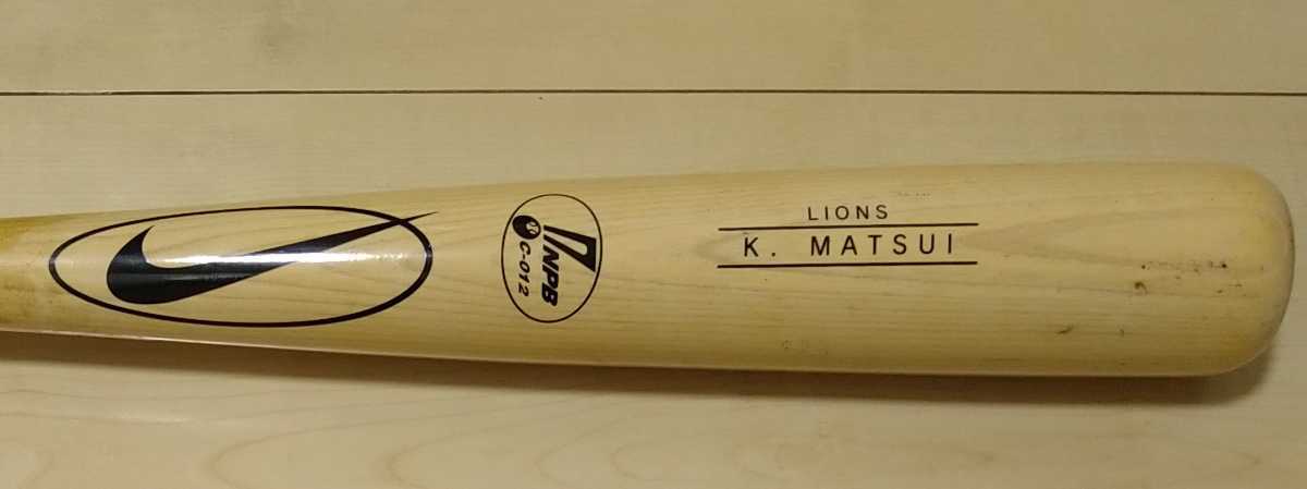 西武ライオンズ新監督 松井稼頭央 実使用バット プロ野球 楽天 ...