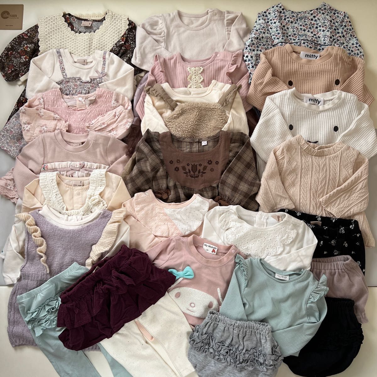 petit main多数☆ 女の子ベビー服まとめ売り 70cmメイン80cm一部あり ...