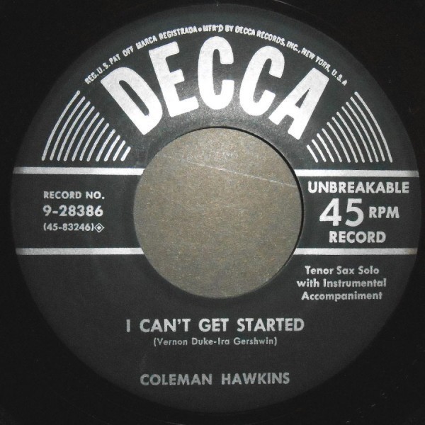 COLEMAN HAWKINS If I Could Be with You アメリカ盤 Decca 1952_画像3