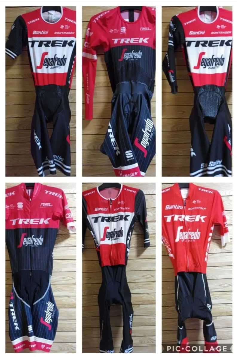 支給品　ポロシャツ　TREK Segafredo　サイクルジャージ　トレック　紺　BONTRAGER　ボントレガー　SRAM　Splunk　SMS　Santini　　Tシャツ