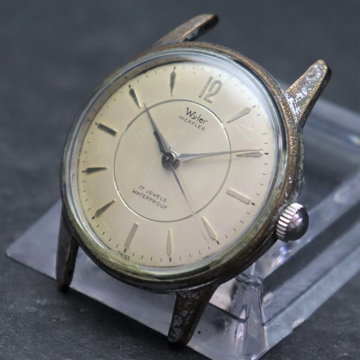 昭和 1960年代☆スイス製品☆腕時計 WYLER ワイラー インカフレックス