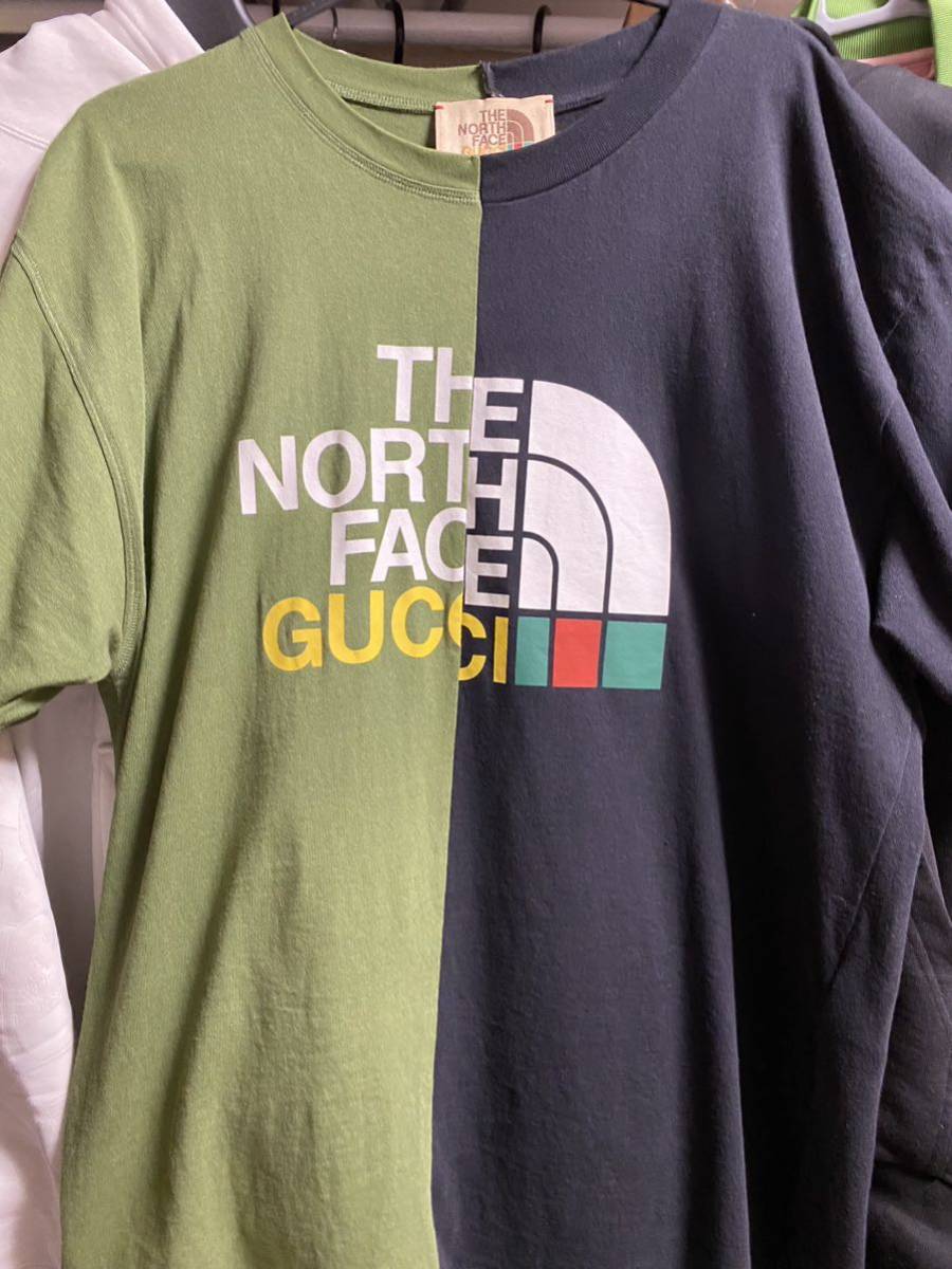 最初の www 【グッチ】ザノースフェイスコラボユニセックスTシャツ