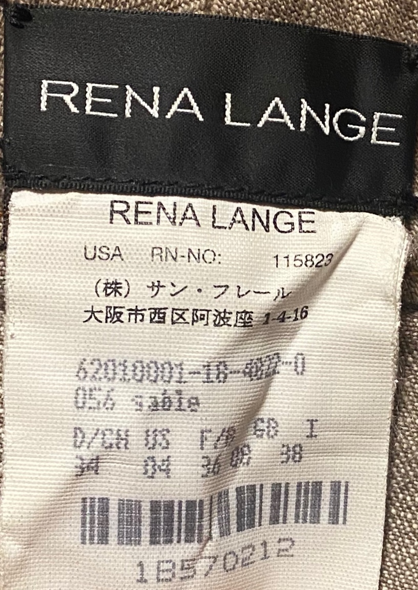 RENA LANGE レナランゲ 薄茶色 ジーンズ生地 スカート 34/S〜M相当_画像6