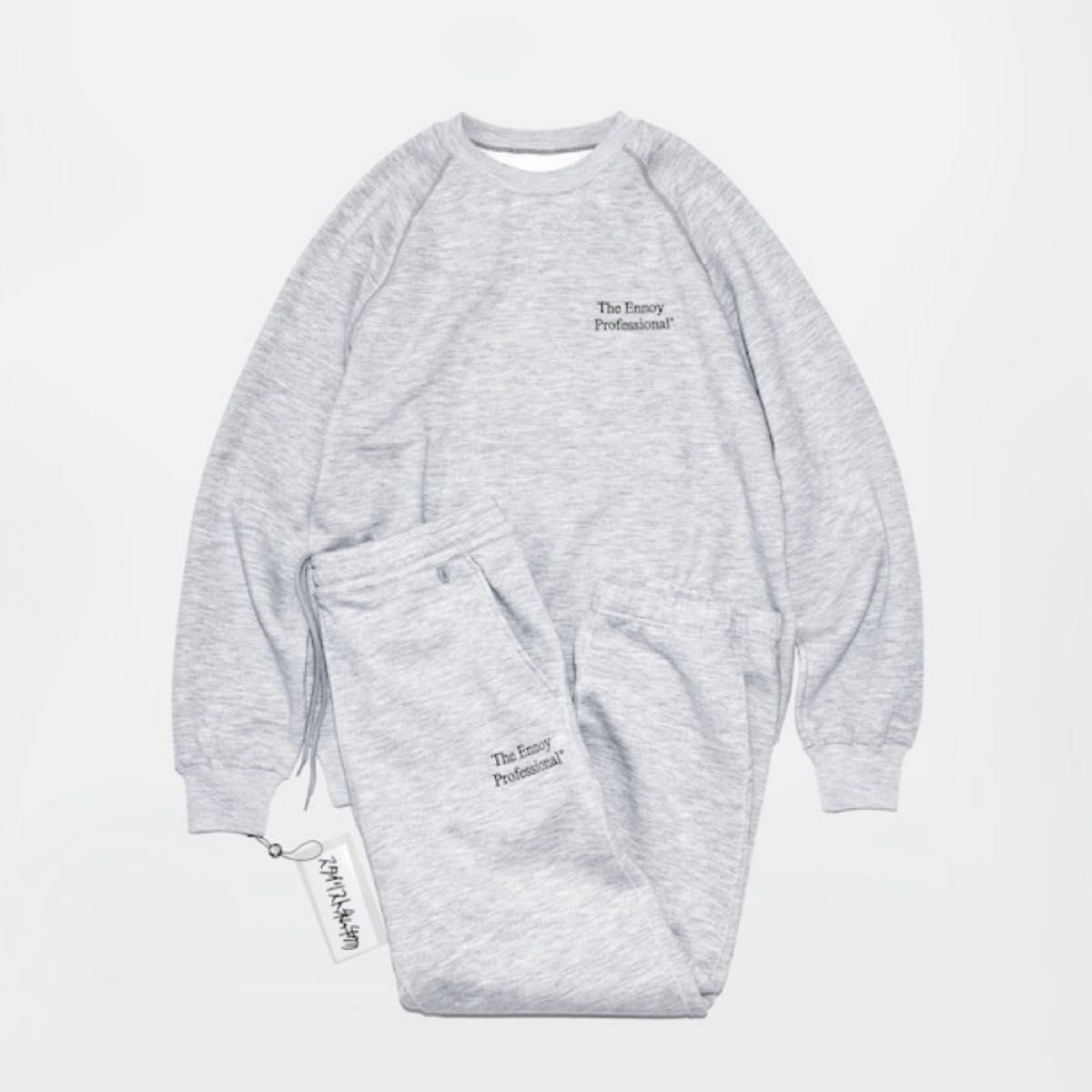 ennoyスタイリスト私物 CREW SWEAT BLACK/White XXL-