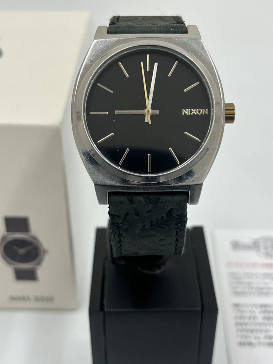 NIXON TIME TELLER BLACK/BRASS Time Teller черный латунь кожа новый товар не использовался 