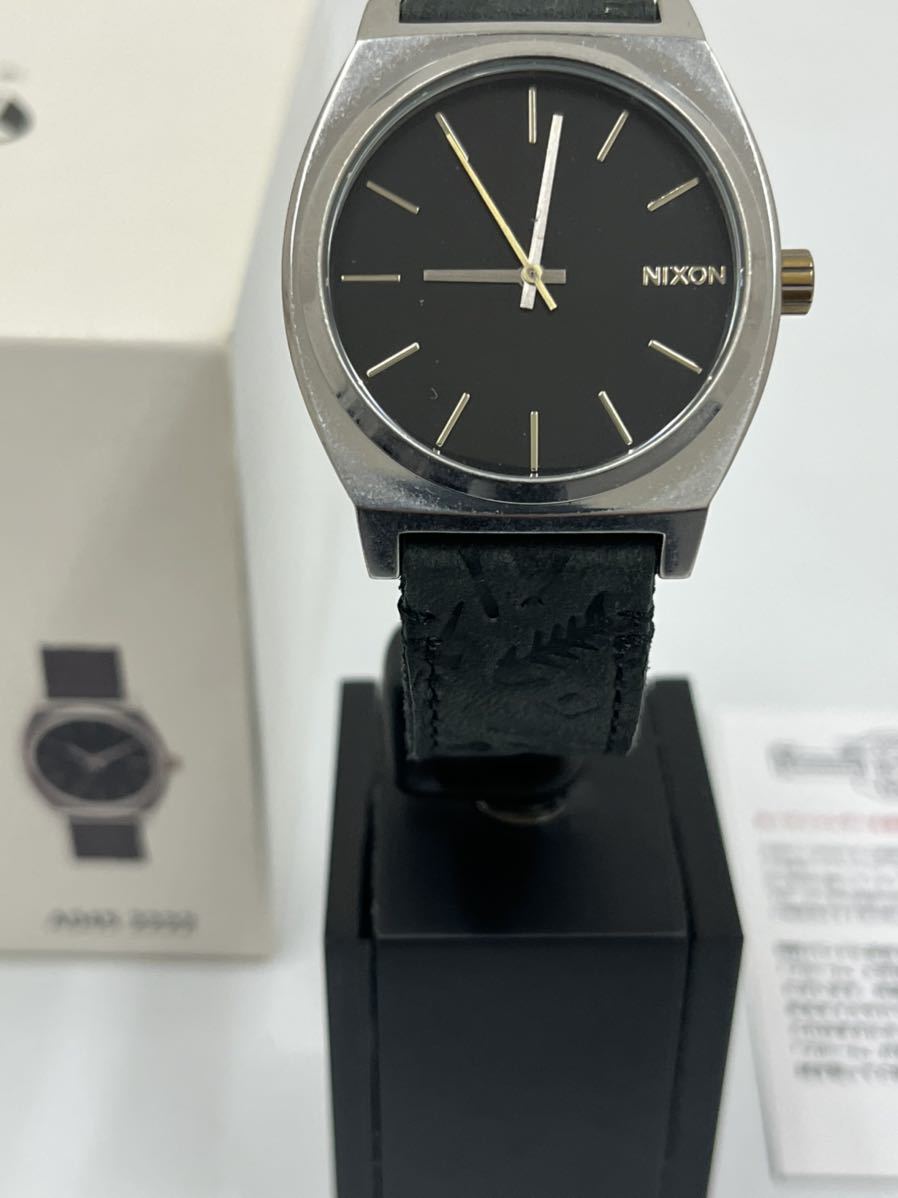 NIXON TIME TELLER BLACK/BRASS Time Teller черный латунь кожа новый товар не использовался 