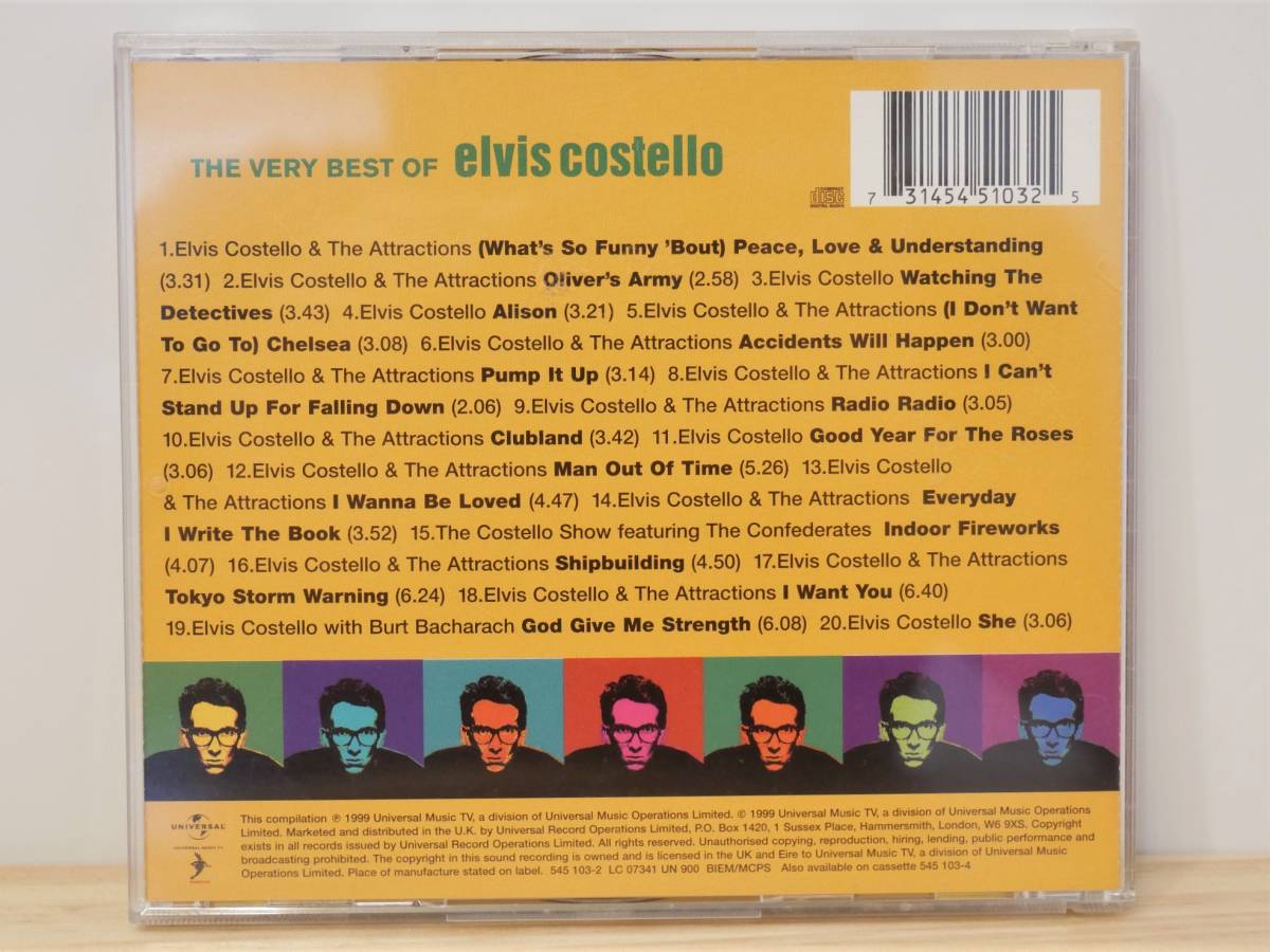 ■CD◇Elvis Costello エルビスコステロ☆The Very Best Of Elvis Costello ザ・ベリー・ベスト・オブ・エルヴィス・コステロ■_画像2
