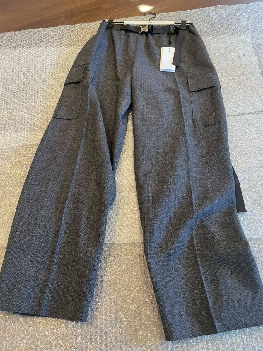 安価 ワタナベ sacai パンツ Check #465 22-06270 Pants 女性用