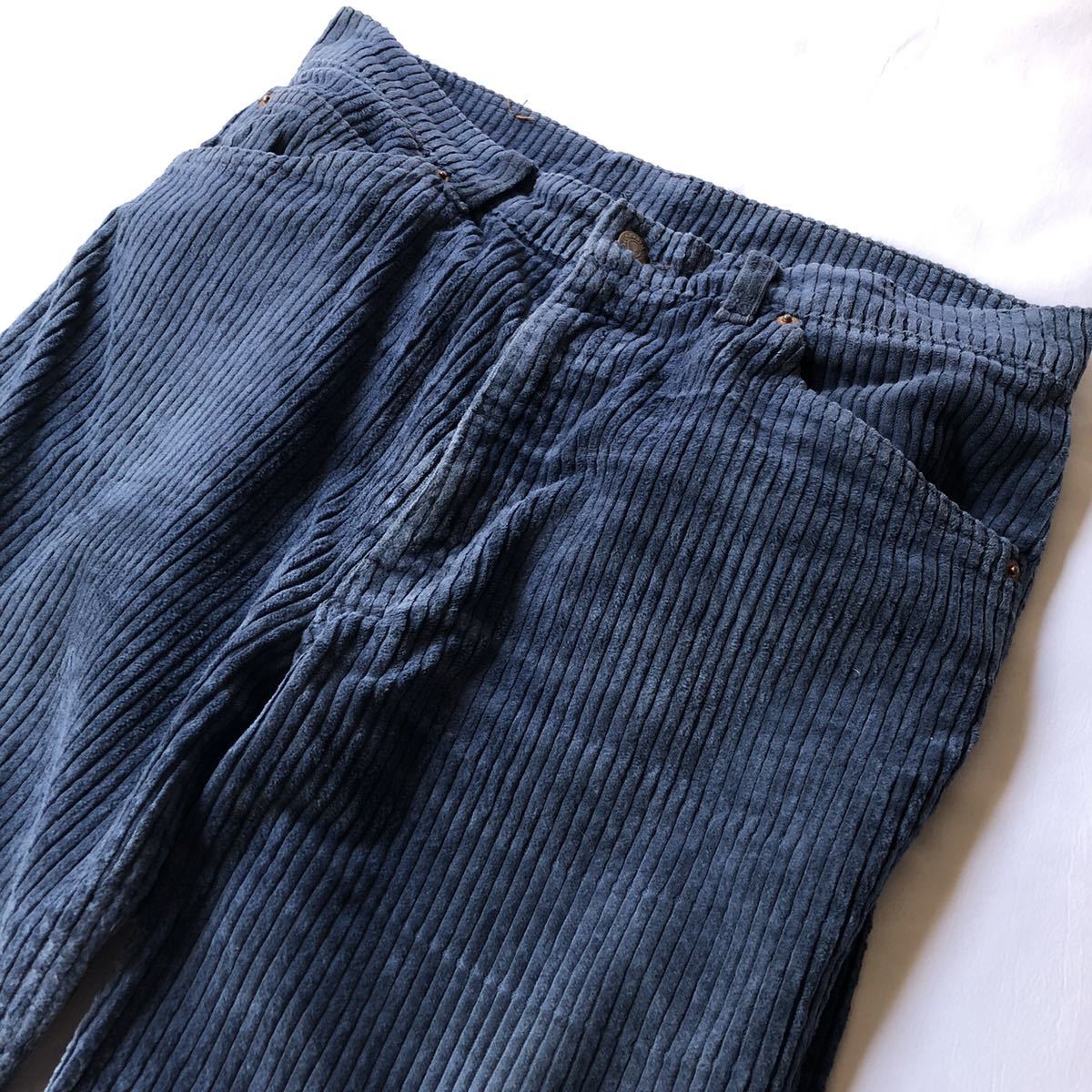 Euro Levi's 5Pockets Wide Wale Corduroy Pants made in France ユーロリーバイス 太畝コーデュロイパンツ フランス製 vintage_画像2