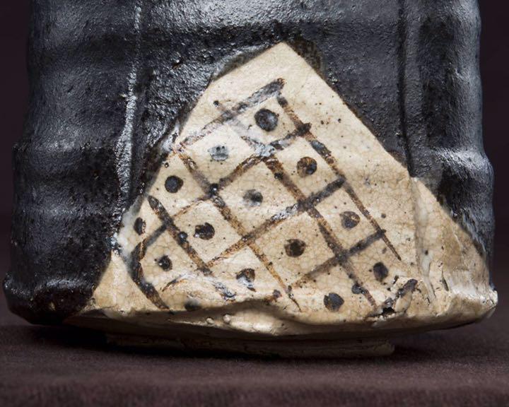 美品 桃山時代黒織部茶碗山田和加藤唐九郎鈴木蔵荒川豊蔵辻村塊辻村史朗茶道具表千家裏千家
