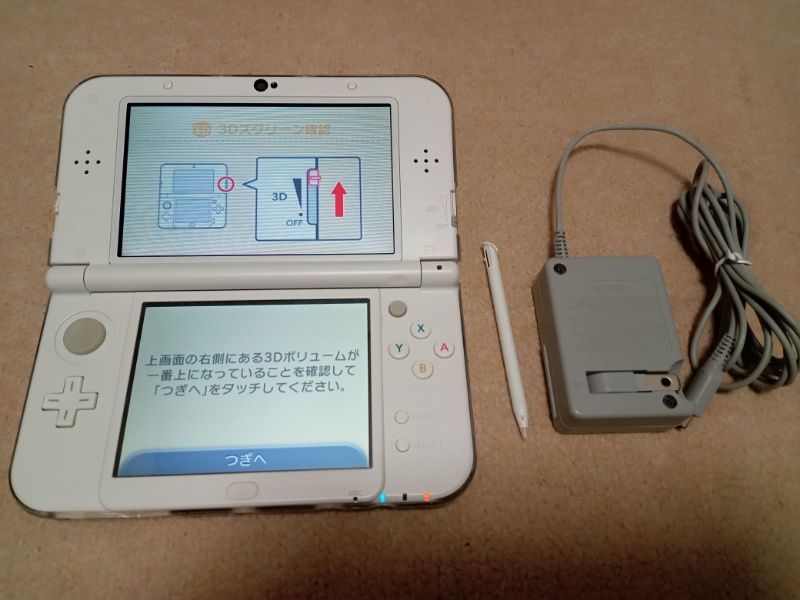 new 3DS LL 本体(パールホワイト) 中古 テレビゲーム ニンテンドー3DS