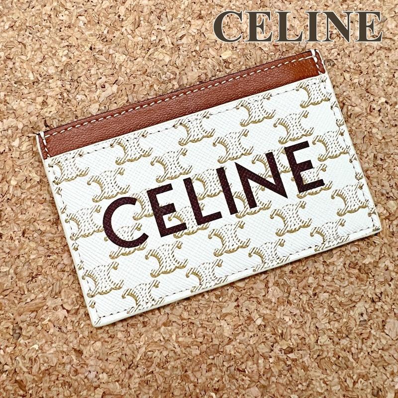 未使用 CELINE セリーヌ コイン&カードケース トリオンフ キャンバス-