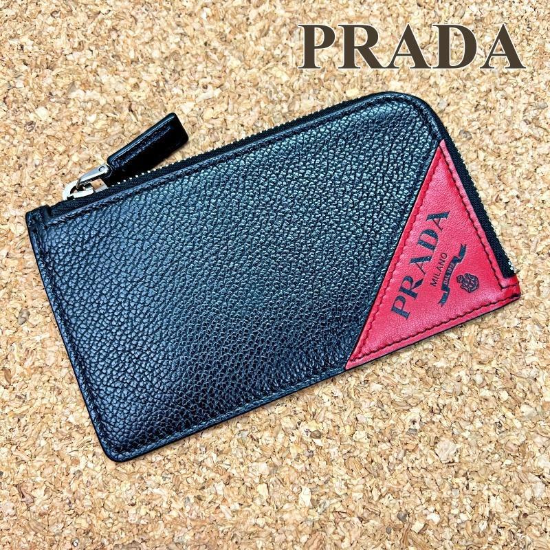 プラダ PRADA カードケース コインケース フラグメントケース ブラック