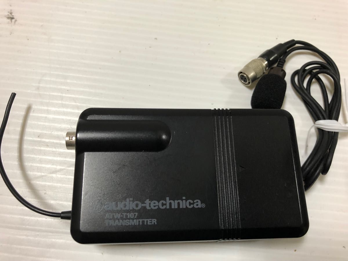 Audio Technica ATW-T107  ATW-SP707  等用ワイヤレストランスミッターとマイクロホン　2台セット