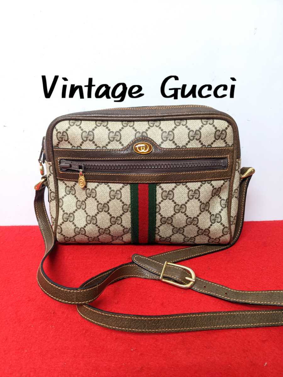 GUCCI グッチ】ショルダーバッグ バケツ型 正規品 シェリーライン レア-