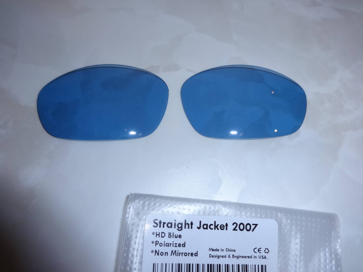 ★オークリー ストレートジャケット用 カスタム偏光レンズ Straight Jacket 2007 HD BLUE Color Polarized 新品の画像1