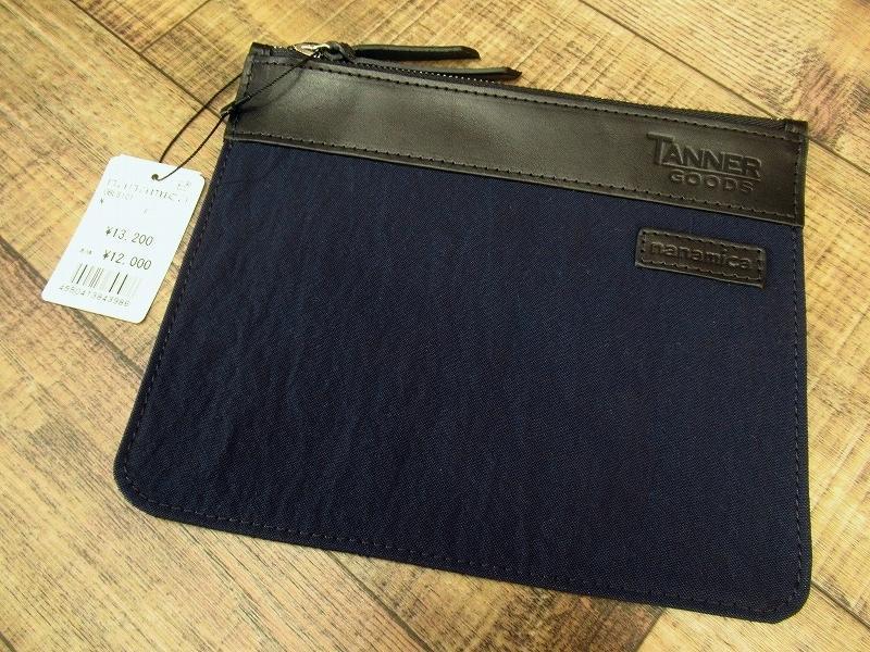 送無 G② 新品 定13,200円 nanamica ナナミカ Tanner タナー グッズ 21ss 高機能素材 KONBU レザー ミニ クラッチ バッグ マスク ポーチ ⑧_画像2