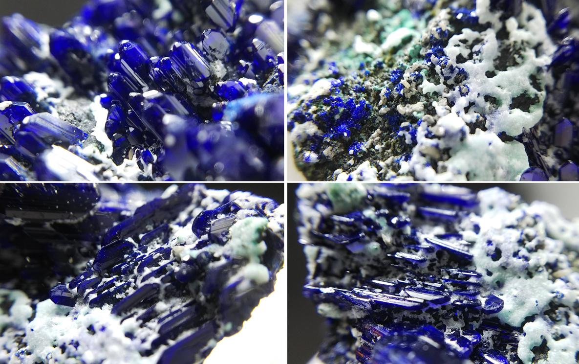 アズライト クラスター 藍銅鉱 結晶 原石 標本 約93ct ナミビア・ツメブ鉱山産 9