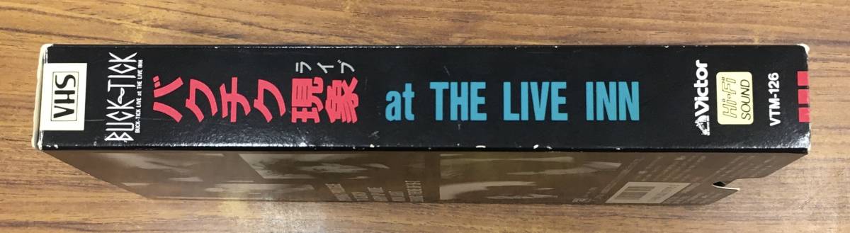 H-1485 VHS ビデオ BUCK-TICK バクチク現象 at THE LIVE INN 1987年…VTM-126 メジャーデビュー前の貴重映像