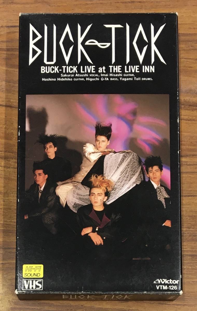 H-1485 VHS ビデオ BUCK-TICK バクチク現象 at THE LIVE INN 1987年…VTM-126 メジャーデビュー前の貴重映像