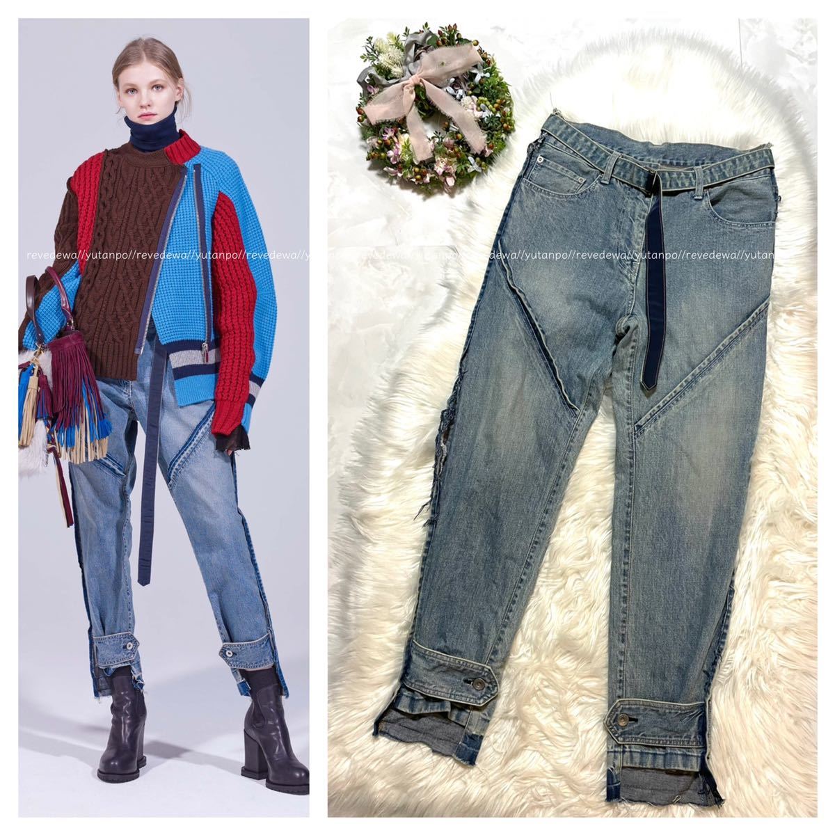 Mitarashi様専用です☆ sacai デニム パンツ 黒サイズ 2