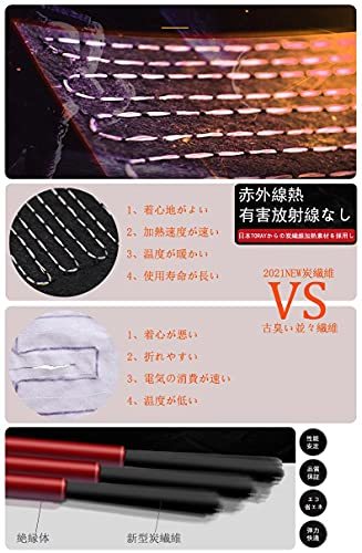 YoniStar ヒーターベスト 大きいサイズ 電熱ベスト 電熱 電熱ジャケット ベスト 防寒ベスト 電熱ウェア 大きい 防寒(3XL ネイビー_画像4