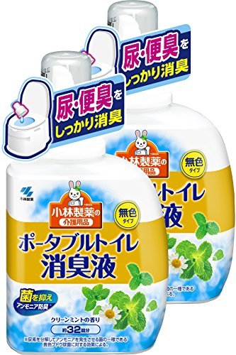 【まとめ買い】小林製薬の介護用品 ポータブルトイレ消臭液 無色 クリーンミントの香り 400ml_画像1