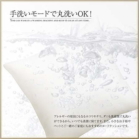 REZOA (レゾア) クッション 中身 日本製 ヌードクッション 45×45 cm 2個セット 【洗濯機で洗える_画像6