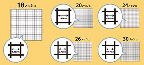 ダイオ化成 防虫網 グローバルネット 20メッシュ 91cm×6m グレイ_画像2