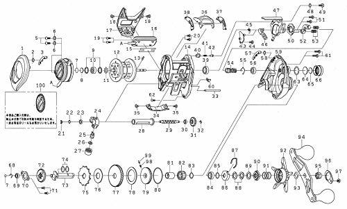 ダイワ(DAIWA) リール 純正パーツ 18 スパルタン MX IC 150H スプール 部品番号 12 部品コード 129683_画像2