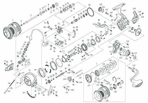 ダイワ(DAIWA) 純正パーツ 18 尾長モンスター LBD スプール 部品番号 1 部品コード 128C85 00066051128C85_画像2