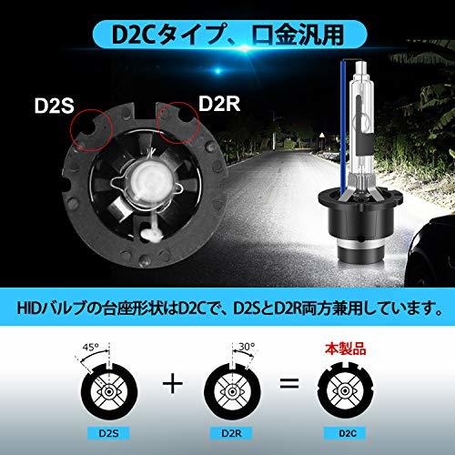 RCP D2R専用HIDバルブ シェード付 車用ヘッドライト Rタイプ 純正交換 35W Xenon HID 8000K 発光色選択可能 明るさアップ 加工なし_画像4