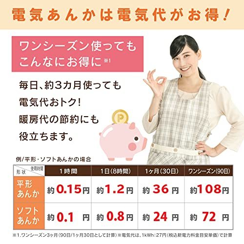 広電(KODEN) 電気あんか 山形 ピンク 無地 温度調整 省エネ 快適保温 かわいい 22×24.5×8cm VAY-60Y-5_画像4