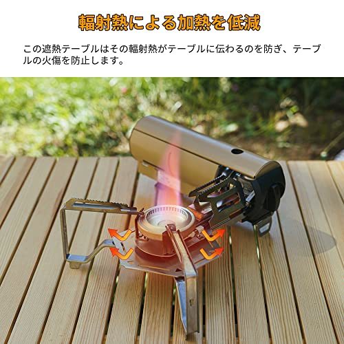 遮熱板 スノーピーク(snow peak) HOME&CAMPバーナー GS-600専用 軽量 アウトドア ソロキャンプ用品 ステンレス製_画像3