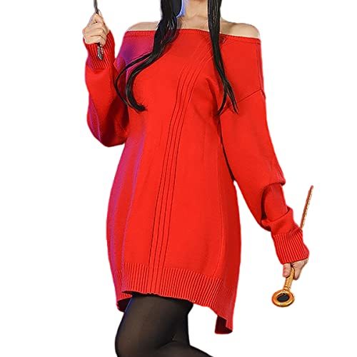 HOLOUN スパイファミリー SPY cosplay ドレス クリスマス ハロウィン 祝日贈り物 変装 学園祭 プレゼント お誕生日 仮装 (L,