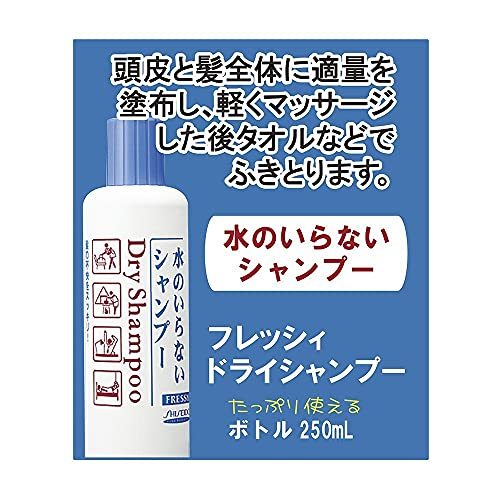 フレッシィ ドライシャンプー ボトルタイプ 250ml×3個 + おまけ付き_画像3