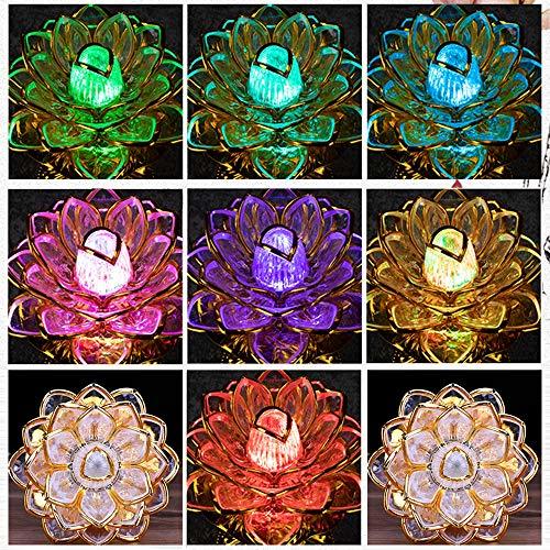 RAYWILL 蓮花 仏花 蓮の花 仏具 ロータス 蓮 造花 LED 7色変化 2個セット 2WAY給電対応 はすはな 仏壇 仏具 仏前 法事 法要 お盆 命日_画像4