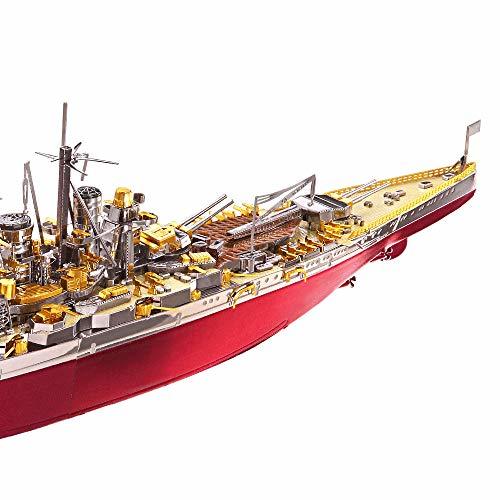 Piececool 3d立体パズル メタリックナノパズル 金剛型戦艦 パーツ数：350個 ナノパズル 3Dパズル 誕生日 クリスマス プレゼント_画像6