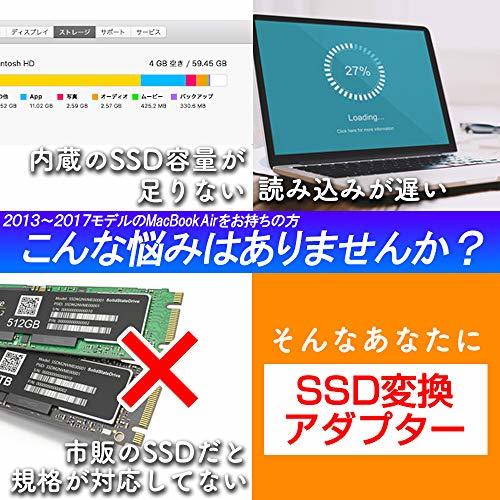 Macbook Air (2013-2017)用 M.2 NVMe SSD変換アダプタカード SSDアップグレード [並行輸入品]_画像3