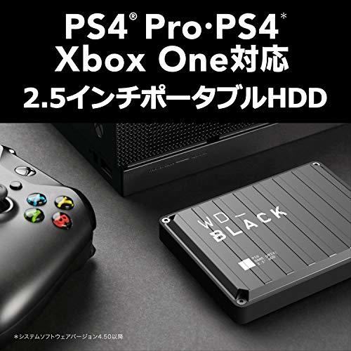 WD ポータブルHDD 2TB WD_Black P10 USB 3.2 Gen1 / 3年保証 【PS4 / Xbox Oneメーカー動作確認済】WDBA2W0020BBK-WESN_画像2