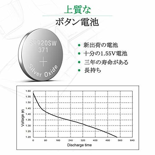 LiCB 20個 SR920SW ボタン電池 時計用【SR920sw、371 、LR920、AG6、370相当品】_画像3