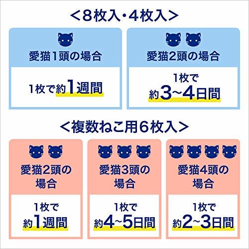 花王 ニャンとも清潔トイレ 脱臭・抗菌シート お徳用 8枚入 [猫用システムトイレシート]_画像5