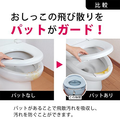 サンコー トイレ 汚れ防止 パット おしっこ吸うパット 100コ入 掃除 飛び散り 臭い対策 ホワイト 日本製_画像5