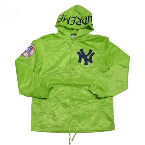 SUPREME シュプリーム Yankees Satin Hooded Coaches Jacket コーチ