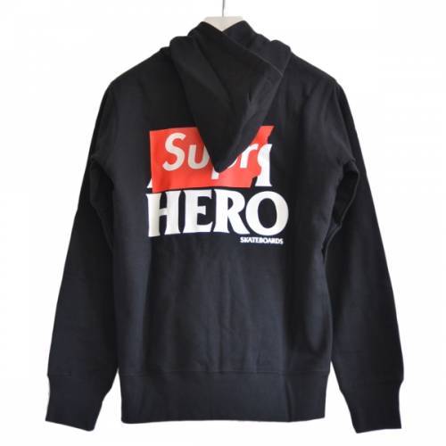 SUPREME シュプリーム ANTI HERO Zip-Up Sweatshirt ジップ パーカー ブラック S R2A-94304