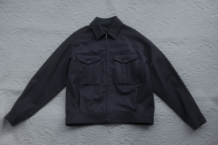 コモリ COMOLI ブルゾン ジャケット 日本製 ウール１００％ 紺