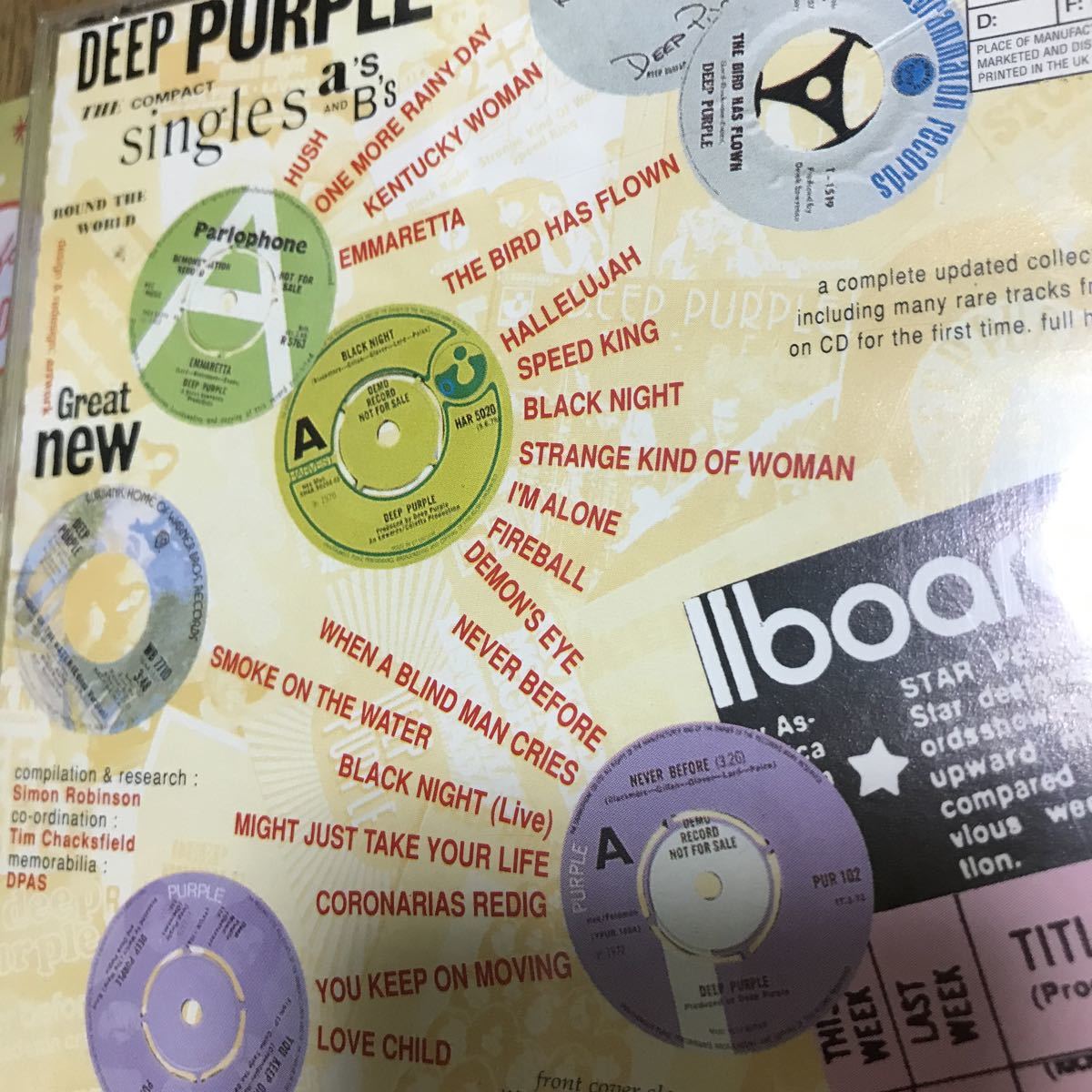 DEEP PURPLE／singles a’s b’s／中古CD 送料無料_画像8