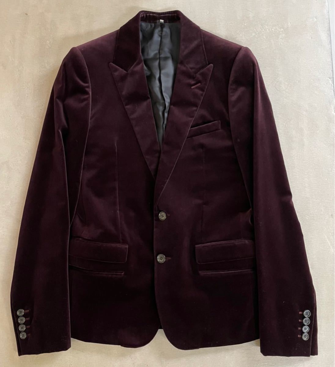 【新品本物】 ディオール ベッチン ワインレッド 46 ジャケット Dior テーラードジャケット、ブレザー