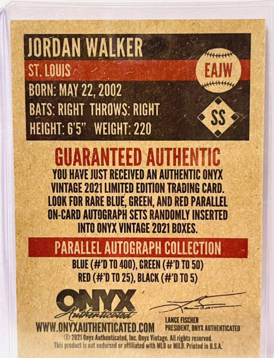 ヤフオク! - Jordan Walker 直筆サインカード Auto 2...